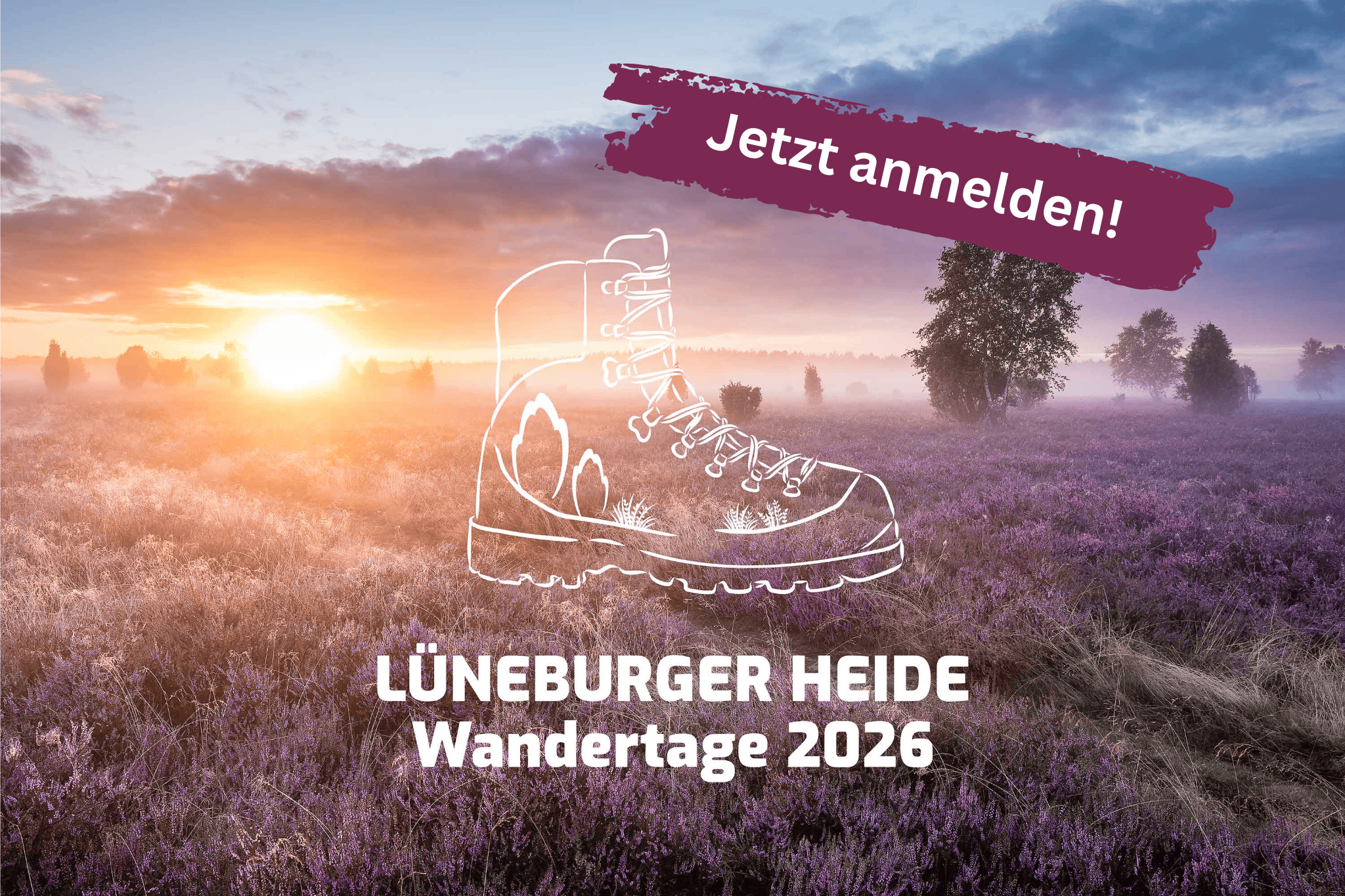 Grafik Lüneburger Heide Wandertage 2026