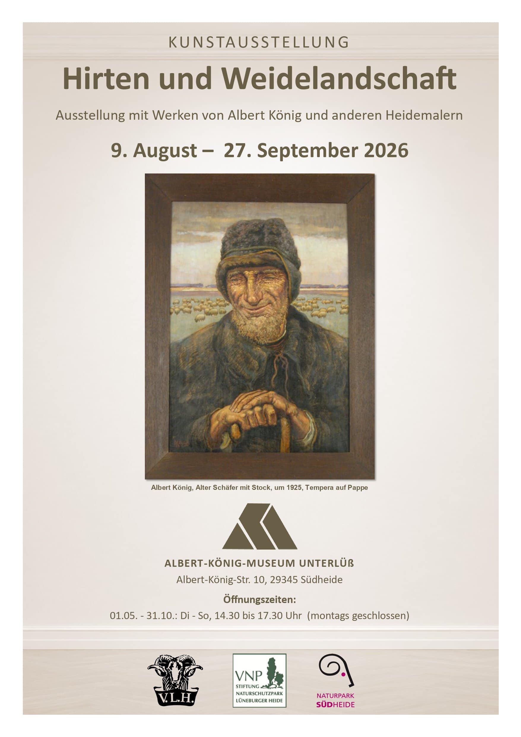 plakat ausstellung hirte und weidelandschaft