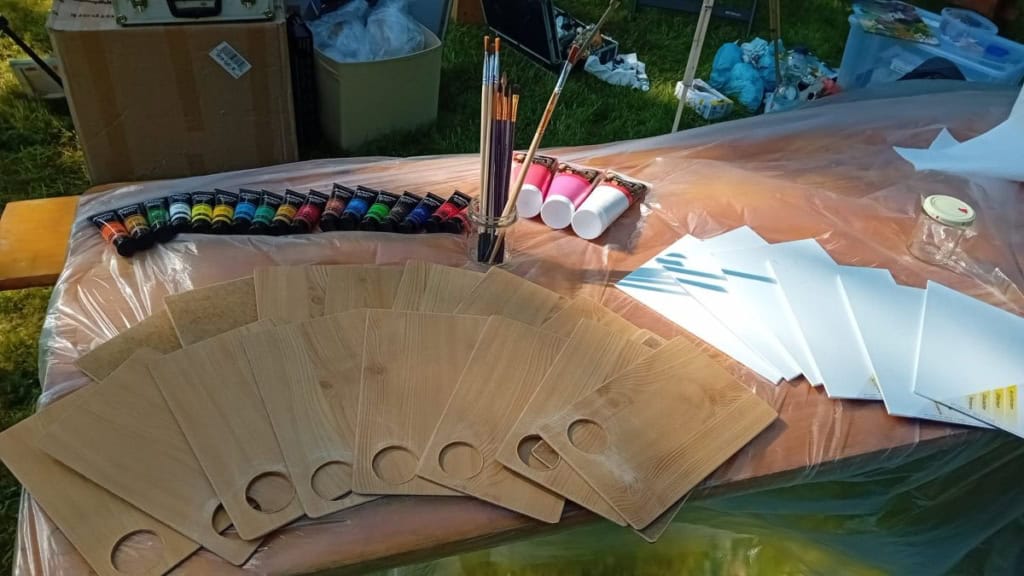 workshop malen ausstellungsschafstall foto wiebke schwandt