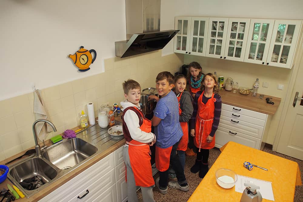 VNP School Farm Kitchen Work | VNP Children's Academy